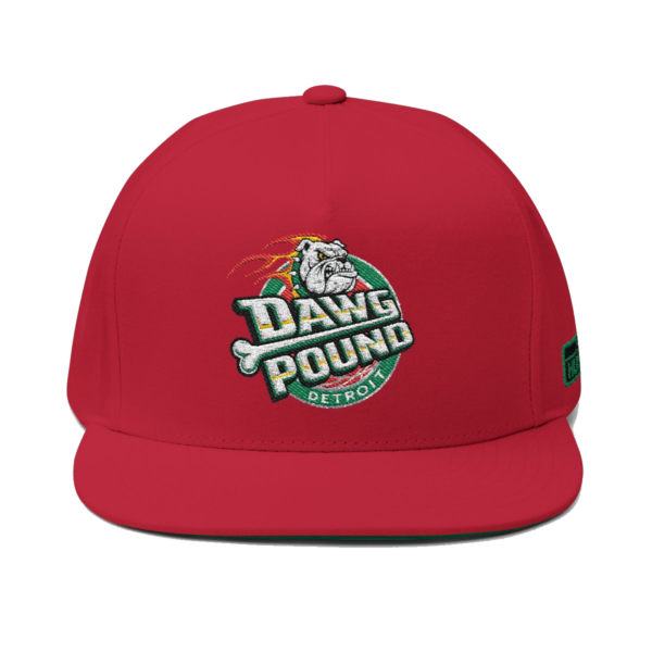 Detroit Dawg Pound Flat Bill - Heritage v3