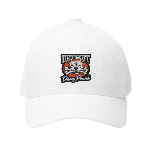 Detroit Dawg Pound FlexFit Fitted Hat - Heritage - v7 - BB Tribute