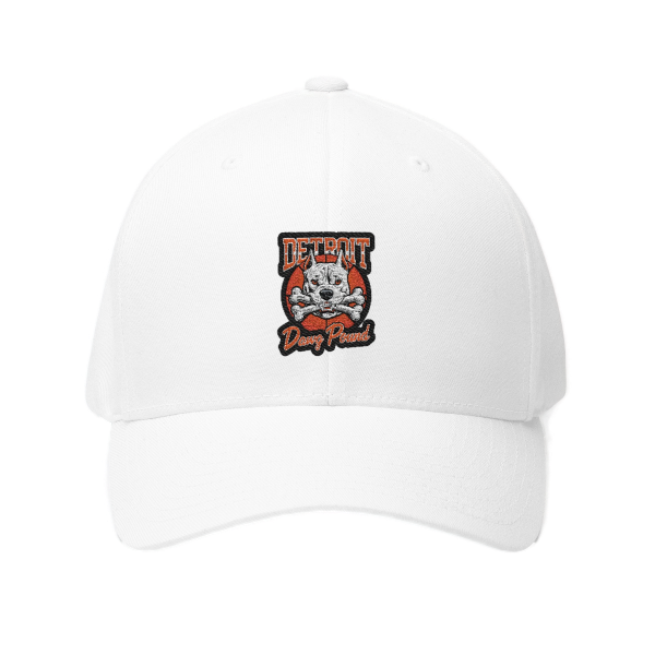 Detroit Dawg Pound FlexFit Fitted Hat - Heritage - v8 - BB Tribute