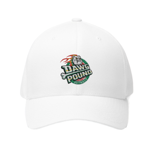Detroit Dawg Pound FlexFit Fitted Hat - Heritage v3