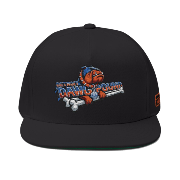 Detroit Dawg Pound Flat Bill - Heritage v10